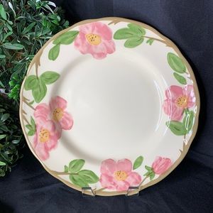 Vintage Franciscan “DESERT ROSE” earthenware 11” dinner plate made in England